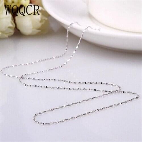 1PCS 925" STAR" Sterling Silver Chain Necklaces Gypsophila Necklace Jewelry Lovers Gift Mothers Days Charm Elegant Wholesale