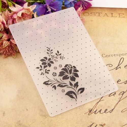 KLJUYP Flowers Plastic Embossing Folders for DIY Scrapbooking Paper Craft/Card Making Decoration Supplies