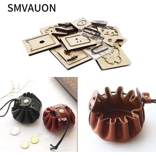 Wooden die-cutting, coin purse, coin purse, handbag, clutch, die-cutting suitable for die-cutting machine