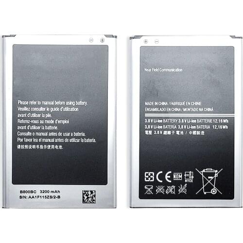 For Samsung Galaxy Note 3 N900 N9002 N9005 N9006 N900A N900M 3200mAh Mobile Phone Replacement Battery B800BE B800BC