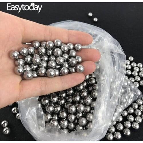 Easytoday 200pcs/lot 10mm Steel Balls Catapult Slingshot Hunting Shooting Slingshot High-carbon Catapult Hitting Ammo Accessorie