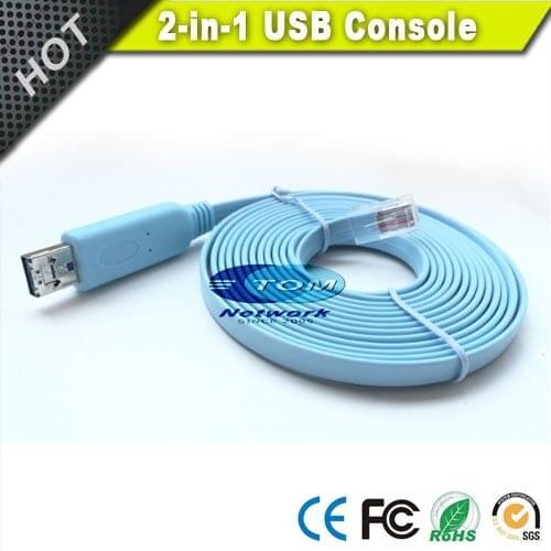 Classical FTDI FT232RL Chip Micro usb+USB to RJ45 console cable for Cisco and Juniper