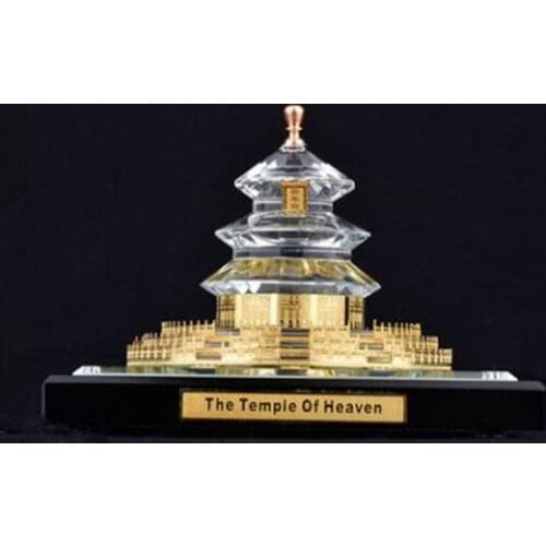 Cultural and Creative Beijing Tiantan Crystal Architecture Model Travel Souvenir Home Decoration Decoration