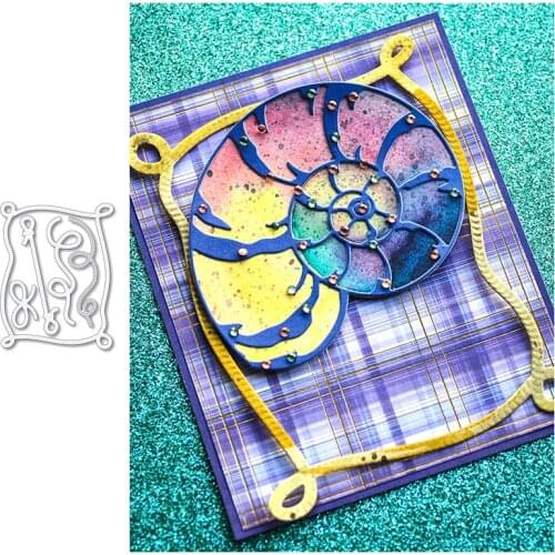 Background Border Metal Cutting Dies for Scrapbooking Handmade Tools Mold Cut Stencil New 2021 DIY Card Make Mould Model Craft