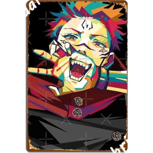 Jujutsu Kaisen Anime Metal Sign Party Painting Décor Wall Cave Customize Tin sign Poster
