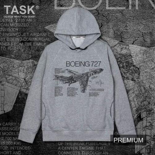 Men hoodies USA B727 Civil airliner America Air Plance print long sleeve hoody sweatshirt Spring Autumn casual hipster Tracksuit