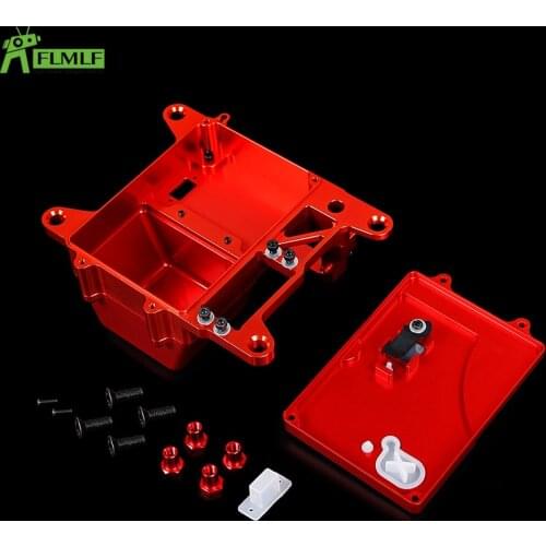 Alloy CNC Battery Box Set Fit for 1/5 HPI ROFUN BAHA ROVAN KM BAJA 5B 5T 5SC Rc Car Toys Games Parts