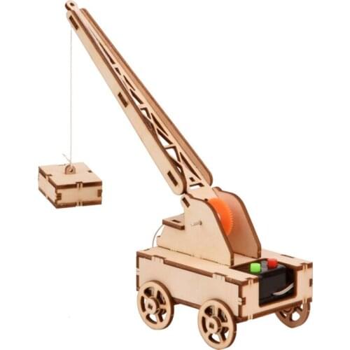 Science Experiment Kit Steam Electronic DIY Crane Assemble Educational Model School Technology Toys