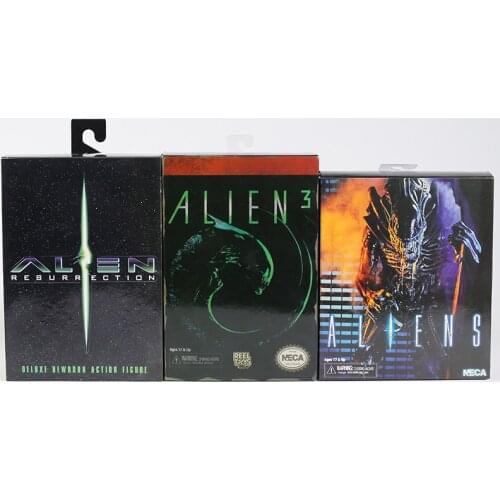 NECA Alien Resurrection Newborn / Dog Alien / Red Alien with Chestburster & Facehugger Action Figure Toy