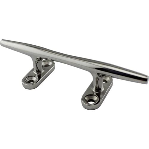 Stainless Marine Boat Deck Hollow Base Cleat Bollard Heavy Duty Marine Boat Deck Mooring Open Base Bollard 4pcs 8"