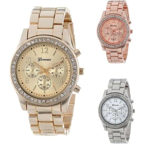 2021 New Geneva Classic Luxury Rhinestone Watch Womens Watch Fashion Womens Watch Reloj Mujer Relogio Feminino Ladies Watch