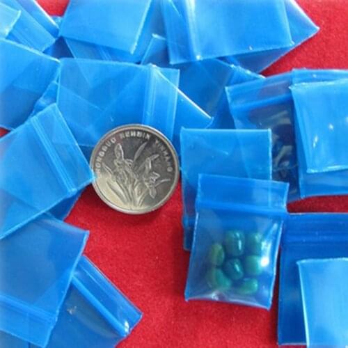Plastic Gift Bag Wholesale 300pcs/lot 1.8x2.5cm Blue Plastic PE Zip Lock Jewelry Gift Packaging Storage Bags
