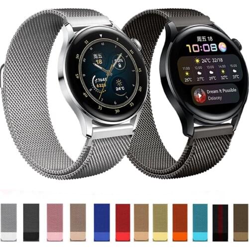 Magnetic strap For Samsung Active 2 40/44mm Gear S3 Frontier bracelet Huawei GT/GT2/2e/Pro Galaxy watch 3/45/42mm 20mm 22mm band
