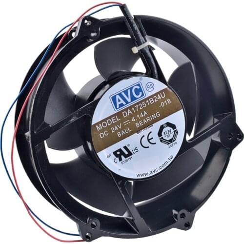 COOLING REVOLUTION DA17251B24U 17cm 170mm fan 17251 172x172x51mm 24V 4.14A Double ball bearing cabinet metal cooling fan