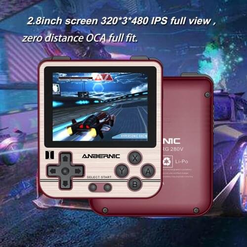 RG280V ANBERNIC Retro Game Console Open Sourse System CNC Shell PS1 Game Player Portable Pocket RG280 Handheld Game Console