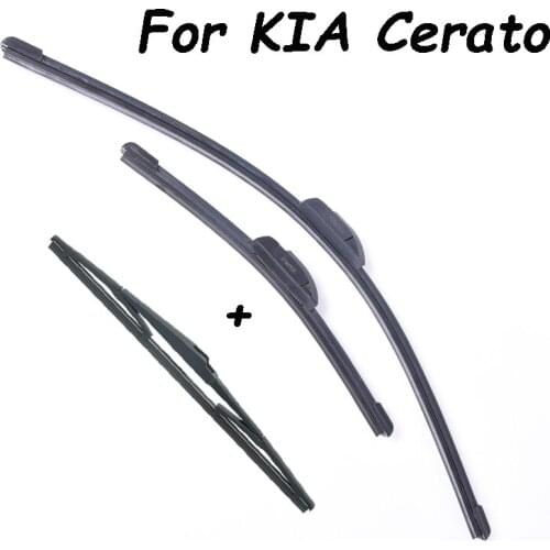 Front & Rear Wiper Blades For Kia Cerato From 2003 2004 2005 2006 2007 2008 Windscreen Wiper Wholesale Car Accessories