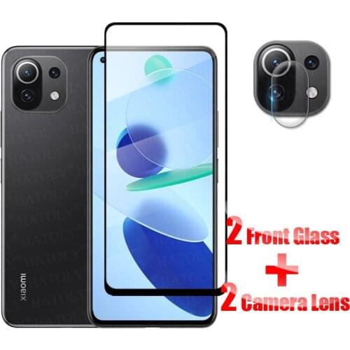 Mi 11 Lite Glass Full Cover For Xiaomi Mi 11 Lite 5G Tempered Glass For Xiaomi Mi 11 Lite 5G 11i 11X Pro Screen Protector Film