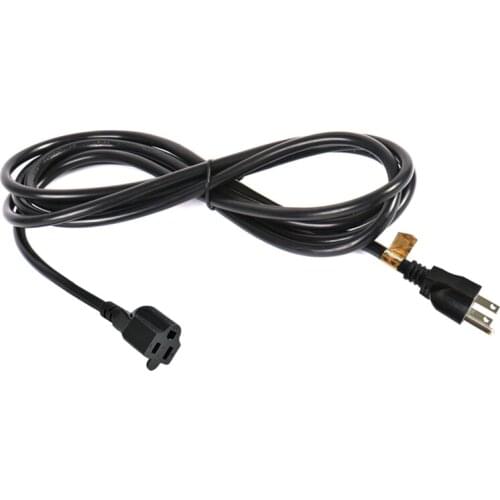 Power Extension Cord Cable NEMA 5-15R to NEMA 5-15P Socket Outlet Wire Plug 12FT