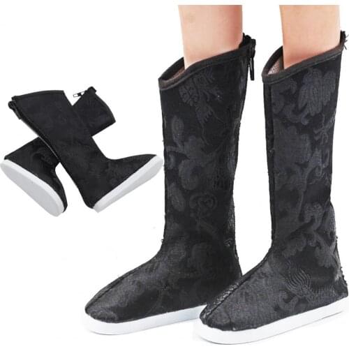 Vintage Doll Long Boot Cool Fabric Girl Doll High Boot for Home Usage Doll Shoes Model Toys for Children Dolls Dress Accessories