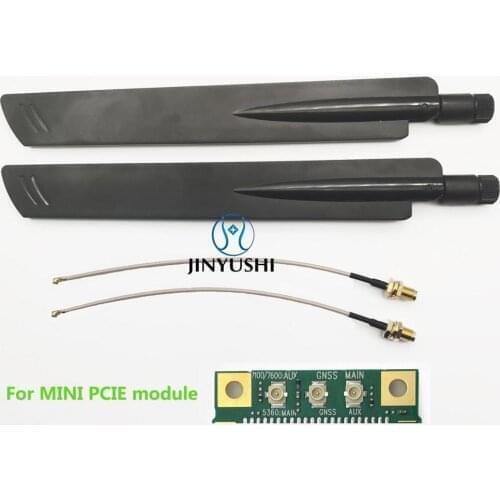 2pcs/set 4G LTE External Antenna with IPEX/MHF4 to SMA pigtail high gain 38dbi For EC25 SIM7100E SIM7600E ME906E T77W595 EM7565