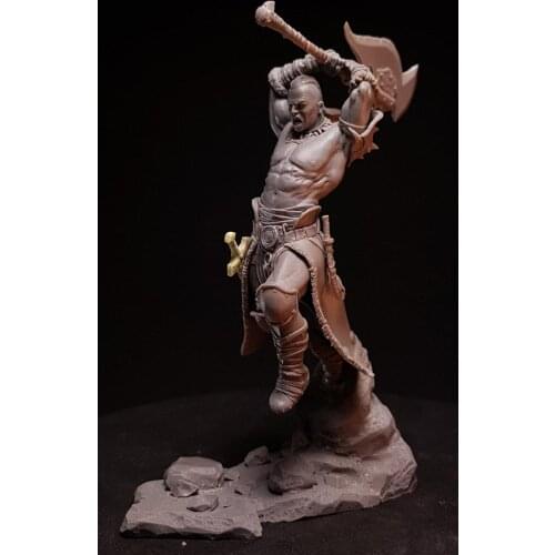 1/24 75MM ancient Orc stand with Fury 75mm Resin figure Model kits Miniature gk Unassembly Unpainted