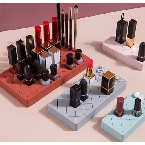 1Pcs Silicone Makeup Brush Holder Organizer Facial Make Up Brush Drying Rack Flower Shape Brushes Display Shelf Beauty Cosmetics
