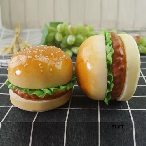 Deli bakery baking dessert house cake shop store decoration display props Artificial fake toast slices vegetables beef hamburger