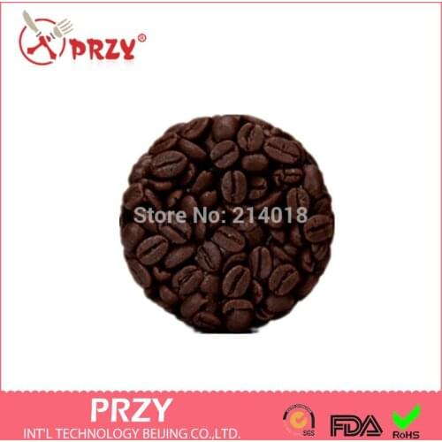 Soap Mold Fondant Cake Decoration Mold Handmade Soap Mold Aroma Stone Moulds Free Shipping Coffee Beans Shaped Silicone 001