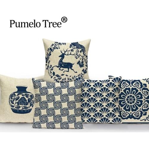 Hot Decorative seat car cotton Home colorful Square soft Cushion Cover shell anchor wash painting suit new almohada L(266)