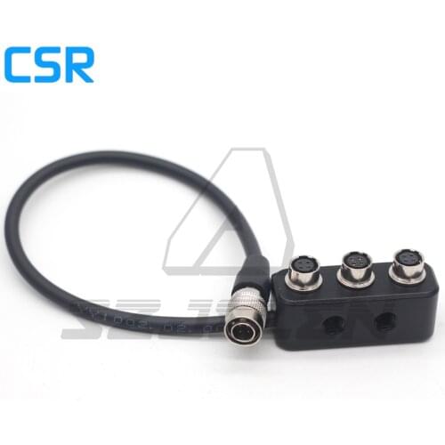 Hirose 4 pin male to 3 Hirose 4 pin female power outs Camera power fourway splitter Distributor
