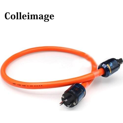 Colleimage Hifi Linn K800 5N OCC EU US AC Power Cord Cable P-037 power plug C-37 Lec CD DVD VCDconnector power Cable