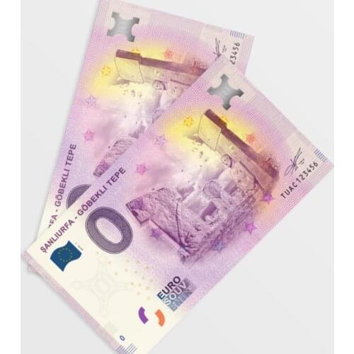 0 Euro Souvenir Collection Money Turkey Sanliurfa Gobeklitepe, Hagia Sophia, Grand Bazar Commemorative Coin History Started Here