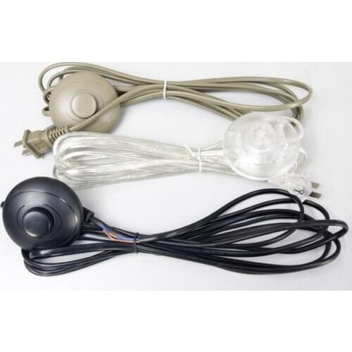 Full Copper Core Foot Pedal Line Plug Line Floor Lamp Table Lamp Foot Switch Power Cord Lamp Line Floor Lamp 317 Switch Line