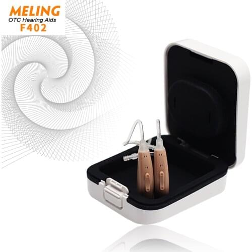 F402 Self-Fitting Audifonos Digital Hearing Aid BTE Mini 4-Channel Amplifiers Wireless Ear Aids for Elderly Hearing Amplifier