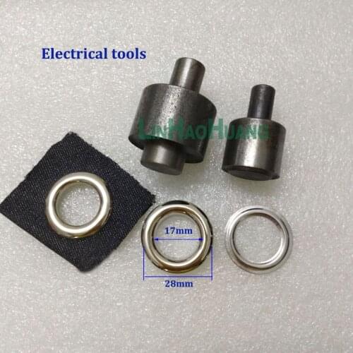 Metal Steel Die Mould Inner Diameter 17*28mm for Metal Grommet Machine Hand Press Eyelets Spot Snap Button Mould Tool Fit