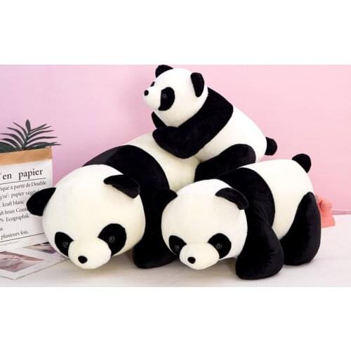 Cute Baby Big Giant Panda Bear Plush Stuffed Simulation Giant Panda Doll Plush Doll Girlfriend Pillow Lover Gifts