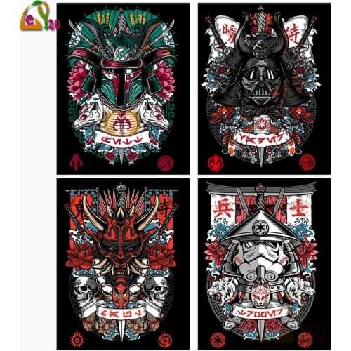 DIY diamond painting Cartoon Galactic Samurai cross stitch full mosaic embroidery square Drill 5D handmade child gift decor