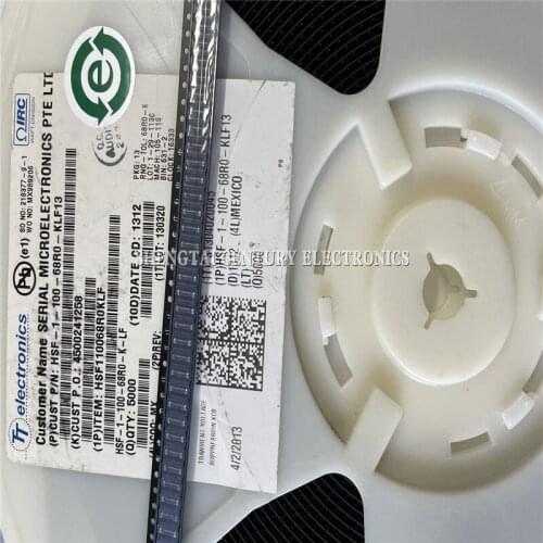 Novo Original HSF-1-100-68R0-K-LF [RES SMD 68 OHM 10% 1W 2512] 50PCS