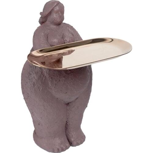 Tray Storage Ornaments Storage Statues Sculptures Room Home Modern Figurines For Interior Home Living Room Decoration Office