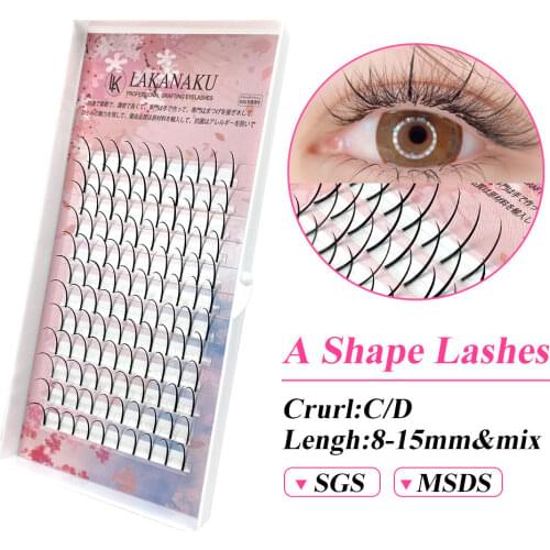 LAKANAKU Fast Ship Spikes Lashes Mix Russian Volume 0.07 C/D 8-18 Individual Eyelash Synthetic Spikes Lashes Extension Makeup