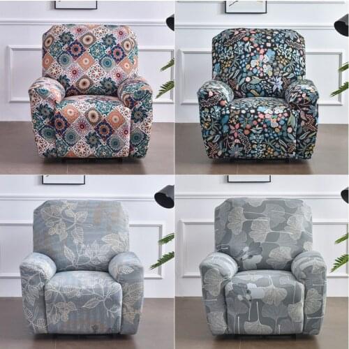 Modern Recliner Sofa Cover Sloping Massage Chair Covers Spandex Lounge Single Seat Slipcover Living Room Couch Armchair Cover