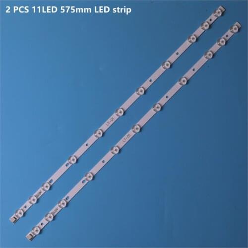 2 PCS 11LED 575mm LED backlight strip for LG Sharp 32'' TV 32D1334DB LC32LD145K VES315WNDL-01 VES315WNDS-2D-R02 32 HA5000 VESTEL