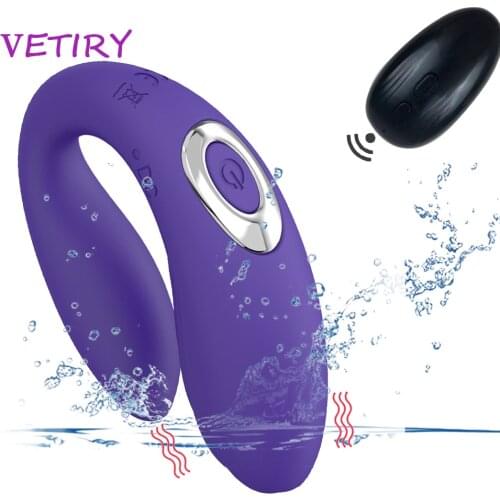 Sex Toys for Couples U Shape Vibrator Wireless Remote Silicone Dildo Panties Female Masturbate Sex Toy for Women Adult 10 Modes