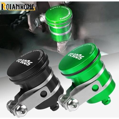 Universal Motorcycle For KAWASAKI GPZ500S Rear Brake Fluid Reservoir Clutch Tank Oil Fluid Cup Cover GPZ 500S 1990-2009 2008 07