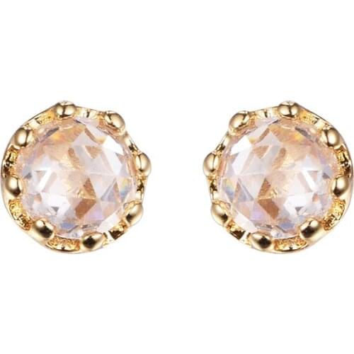 Shine & CZ Sparkling Crown Stud Earrings for Women 925 Sterling Silver Fashion Jewelry Gift Ear Brincos 2021 New