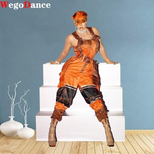 Jumpsuit Women Summer Bar Sexy Stage Costume Fashion Jazz Bikini Suit Ladies Rave Clothing Festival Show Wear