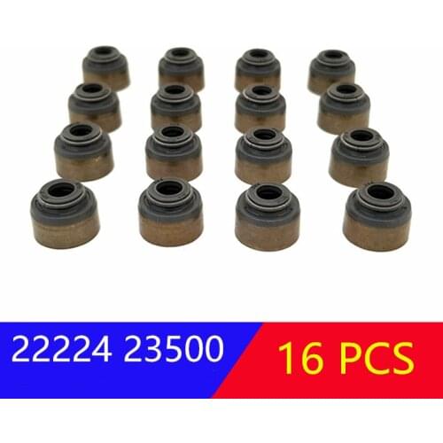 16PCS Seal-valve stem for hyundai Accent Elantra Sonata for kia Rio Optima Engine Head Valve Stem Oil Seal 2222423500