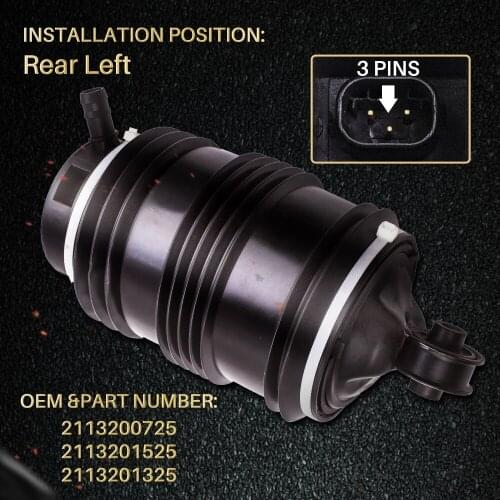 3pins 2113200725 For Mercedes W211 S211 E320 E500 E350 Rear Left Air Suspension Spring bag 2113201325 2113201525