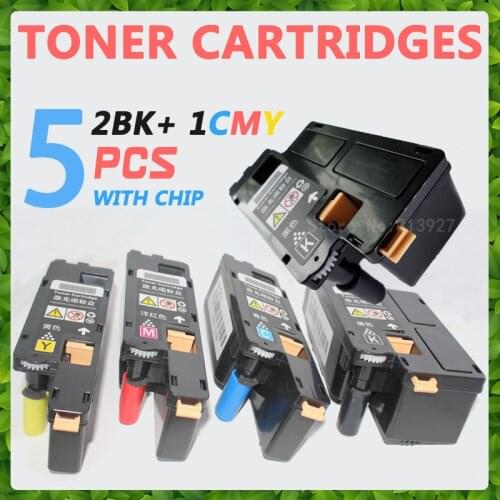 5Pcs 2BK+1CMY Compatible Toner Cartridge For Epson AcuLaser C1700 C1750N C1750W CX17NF 17N Color Laser Printer
