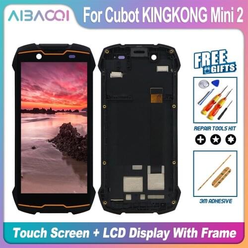 AiBaoQi Brand New Touch Screen+LCD Display+Frame Assembly Replacement For Cubot Kingkong Mini 2 Phone